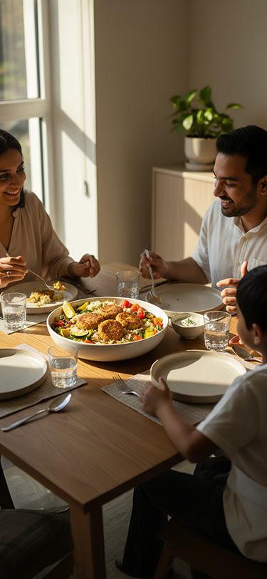 Lauki Kebab Rice Bowl